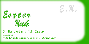 eszter muk business card